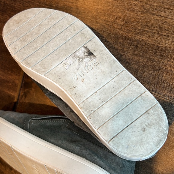 Vince Olive Smoke Suede Slip On Sneaker Size 9 - Picture 11 of 15